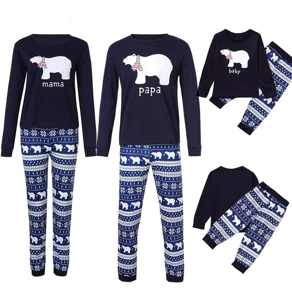 Cathery , Christmas Pajamas Dad Mom Boys Girls Polar Bear